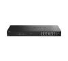 Foto de Switch D-Link 16xRJ45 2xSFP PoE Negro (DGS-1018P/E)