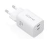 Foto de Cargador de Pared AISENS 65W 2xUSB-C Blanco (A110-1029)