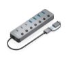 Foto de Hub AISENS USB-A a 4xUSB-A/3xUSB-C Gris (ASUC-8P043-GR)