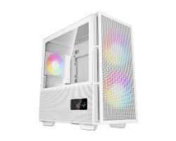 R-CH360-WHAPE3D-G-1 - Caja Gaming DeepCool CH360 Ventana Lateral de Cristal Templado ARGB USB-A/C mATX Mini-ITX Blanca (R-CH360-WHAPE3D-G-1)