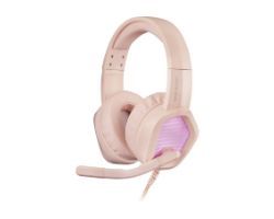 OUT0184 - Auriculares+Micrfono Mars Gaming 3.5mm USB-A Rosa (MH320P)(OUT0184). Buen estado. Desprecintados. Completos. (OUTLET)