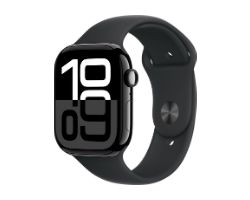 MWY33QL/A - Apple Watch Series10 GPS Cell 46mm Caja de aluminio azabache / Correa deportiva negro, Talla S/M (MWY33QL/A)