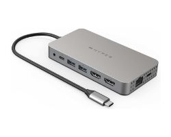 HDM1H-GL - Hub TARGUS HyperDrive Dual 4K HDMI 10en1 para MacBook M1/M2/M3, Plata (HDM1H-GL)