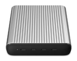 HJGAN245-EU - Cargador de Sobremesa TARGUS HyperJuice 4xUSB-C 245W Plata/Negro (HJGAN245-EU)