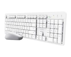 25467 - Teclado+Raton TRUST ODY II Wireless, 1600dpi, Blanco (25467)