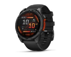 010-02904-00 - Smartwatch Garmin Fenix 8 AMOLED Digital Color Tctil 47mm Micrfono Altavoces Multideporte GPS WiFi Bluetooth Gris Correa Silicona Negra (010-02904-00)