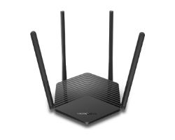 MR60X - Router Mercusys AX1500 WiFi 6 DualBand 3xRJ45 GbE 4 Antenas Externas 5dBi Negro (MR60X)