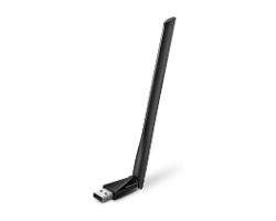 MU6H - Adaptador Mercusys USB 2.0 AC650 DualBand Antena Externa 5dBi Negro (MU6H)