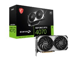 912-V512-018 - Tarjeta Grfica MSI VENTUS Nvidia GeForce RTX 4070 2X E1 12G OC 12Gb GDDR6 3xDP 1.4a 1xHDMI 2.1a PCIe 4.0 HDCP OpenGL 4.6 (912-V512-018)