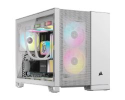 CC-9011264-WW - Caja Corsair 2500D Airflow Ventana Lateral de Cristal Templado 2xUSB-A 3.0 1xUSB-C 3.1 mATX Mini-ITX Blanca (CC-9011264-WW)