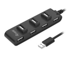 128957 - Hub EQUIP 7xUSB 2.0 Negro (128957)