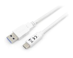 128364 - Cable EQUIP USB-A/M USB-C/M 2m Blanco (128364)