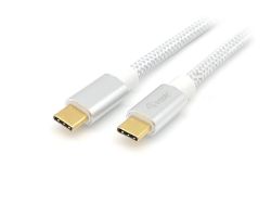 128355 - Cable EQUIP USB-C/M a USB-C/M 0.5m PD 100W Blanco (128355)