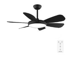 08559 - Ventilador Techo CECOTEC EnergySilence Aero 5200 Black Pro,55W con motor DC y 52