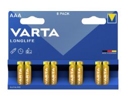 4103101418 - Pilas Varta Longlife AAA Alcalinas 1.5V Blister 8 (4103101418)