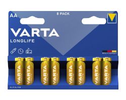 4106101418 - Pilas Varta Longlife AA Alcalinas 1.5V Blister 8 (4106101418)