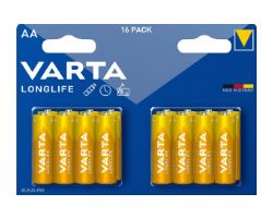 4106214416 - Pilas Varta Longlife AA Alcalinas 1.5V Blister 16 (4106214416)