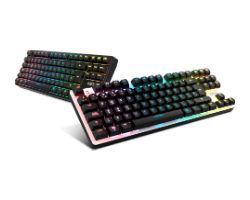 NXKROMKERNELPROSP - Teclado Gaming KROM Kernel Pro QWERTY 87 Teclas Outemu Red RGB RF 2.4GHz/Bluetooth 5.3/USB-C Blanco/Negro (NXKROMKERNELPROSP)