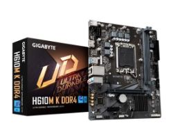 OUT1748 - Placa base GIGABYTE H610M K DDR4: (1700) 2DDR4 HDMI mATX (OUT1748). Buen estado. Pequeo rayn en la chapa. Completa. (OUTLET)