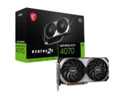 912-V513-432 - Tarjeta Grfica Nvidia GeForce MSI RTX 4070 Ventus 2X E 12G OC 12Gb GDDR6X 3xDP 1.4a 1xHDMI 1.2a PCIe 4.0 OpenGL 4.6 (912-V513-432)