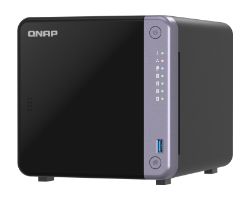 TS-432X-4G - Caja Servidor NAS QNAP Alpine AL-524 4C 4Gb 2xUSB-A 3.0 2xRJ45 1xSFP+ PCIe 4 Bahias Ethernet GbE QNAP QTS 5.1.7 Negra (TS-432X-4G)