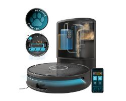 A01_EU01_100829 - Robot Aspirador/Friegasuelos CECOTEC Conga 14090 Twice Roller Home&Fill Base de Autovaciado de Polvo/Agua Sucia y Rellenado de Agua Limpia 8000 Pa WiFi Bluetooth APP (A01_EU01_100829)