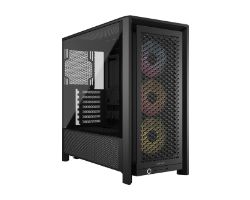 CC-9011296-WW - Caja Gaming Corsair Frame 4000D RS ARGB Ventana Lateral de Cristal Templado 2xUSB-A 3.0 1xUSB-C 3.1 ATX EATX mATX Mini-ITX Negra (CC-9011296-WW)