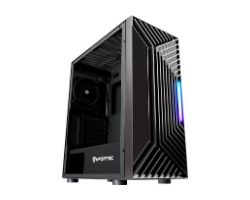 NF-CS-NERVIA-B - Caja Nfortec Nervia Ventana Lateral de Cristal Templado RGB 2xUSB 2.0 1xUSB-A 3.0 ATX mATX ITX EATX Negra (NF-CS-NERVIA-B)