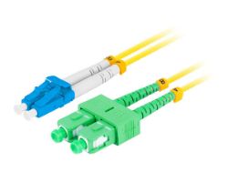 FO-LUSA-SD11-0020-YE - Cable LANBERG Fibraoptica Duplex LC/UPC-SC/APC 2m LSZH G657A1 Amarillo (FO-LUSA-SD11-0020-YE)
