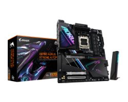 9AX87EXAT-00-G10 - Placa base GIGABYTE X870E AORUS XTREME AI TOP:(AM5) 4DDR5 M.2 SATA3 PCIe USB 2.0 USB-A 3.1 USB-C 4.0 DP HDMI RJ45 7.1 ATX WiFi 7 Bluetooth 5.3 Ethernet 10GbE