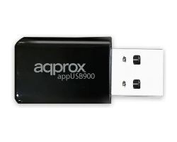 APPUSB900 - Adaptador Approx USB WiFi 6 Bluetooth 5.4 Negro (APPUSB900)