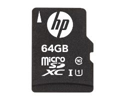 SDU64GBXC10HP-EF - Tarjeta Memoria HP Micro SDXC 64Gb Clase 10 UHS-I Class 1 (U1) Negro + Adaptador SD (SDU64GBXC10HP-EF)