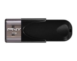 FD8GBATT4-EF - Pendrive PNY Attach 4 8Gb USB-A 2.0 Lectura 25 Mb/s Escritura 8 Mb/s Tapa Negro (FD8GBATT4-EF)
