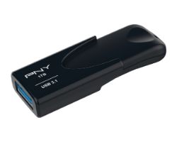 FD1TBATT431KK-EF - Pendrive PNY Attach 4 1Tb USB-A 2.0 Lectura 80 Mb/s Escritura 20 Mb/s Negro (FD1TBATT431KK-EF)