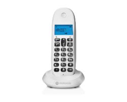 107C1001CBW+ - Telfono Inalmbrico Motorola C1001CB+ LCD DECT Digital Blanco (107C1001CBW+)