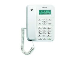 107CT202WHITE - Telfono Fijo Motorola CT202 LCD Analgico Escritorio/Pared Blanco (107CT202WHITE)