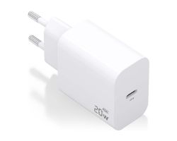 A110-0938 - Cargador de Pared AISENS 1xUSB-C 20W PD 3.0 QC 2.0 Blanco (A110-0938)
