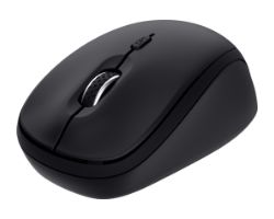 25440 - Ratn Trust Yvi+ ptico Ambidextro Multidispositivo Silencioso RF Wireless 2.4GHz/Bluetooth 1600dpi 3 Botones Negro (25440)