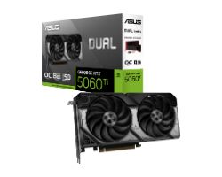90YV0MP2-M0NA00 - Tarjeta Grfica ASUS Dual Nvidia GeForce RTX 5060 Ti OC 8Gb GDDR7 3xDP 2.1b 1xHDMI 2.1b PCIe 5.0 HDCP 2.3 Open GL 4.6 (90YV0MP2-M0NA00)