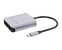 BIAN09G - Lector Tarjetas CONCEPTRONIC USB-C 3.1 Micro SD (Transflash)/Micro SDHC/Micro SDXC/SD/SDHC Gris (BIAN09G)