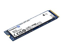 SNV3S/4000G - Disco SSD Kingston 4Tb M.2 2280 NVMe PCIe 4.0 3D NAND Lectura 6000 Mb/s Escritura 5000 Mb/s PC/Notebook (SNV3S/4000G)