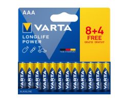 04903121772 - Pilas Varta Longlife Power AAA Blister 8+4 (04903121772)
