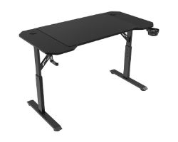 MGDERGO120 - Mesa Mars Gaming 120x60cm Mx. 100Kg, Ajustable 3 Posiciones, Ergonmica, Alfombrilla XXL, Negra. (MGDERGO120)