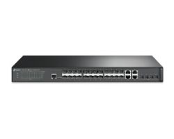 OUT4309 - Switch TP-Link 24xSPF 1xRJ45 4xSPF+ Ethernet GbE Rack Negro (T2600G-28SQ) (OUT4309). Buen estado. Marcas de uso. Todas las bocas son para fibra. (OUTLET)