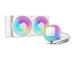 R-LE240-WHAMMN-G-2 - Refrigeracion Liquida DEEPCOOL LE240 V2 LED RGB 2x120mm Blanco (R-LE240-WHAMMN-G-2)