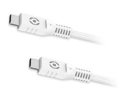 USBCUSBCWH - Cable CELLY Usb-C a Usb-C 1m, compatible con Power Delivery, Blanco (USBCUSBCWH)