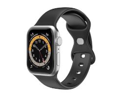 WBANDSIL40BK - Correa CELLY para AppleWatch 38/40/41mm de Silicona suave Negra (WBANDSIL40BK)