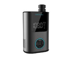A01_EU01_106113 - Inflador elctrico CECOTEC Mini Air Max para bicicleta, moto, coche, patinetes y balones. Con doble batera de 600 mAh y capacidad inflado de hasta 150psi para dos neumticos de bicicleta (A01_EU01_106113)