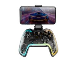 MGPBT2 - GamePad MARS GAMING Bluetooth5.0 RGB Neon +Adaptador para Smartphone (MGPBT2)