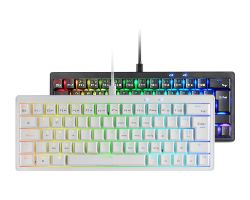 MKMINIPROBRES - Teclado MARS GAMING RGB Switch Marron, Usb2.0, Negro (MKMINIPROBRES)